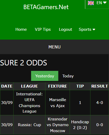 vip bet won ticket